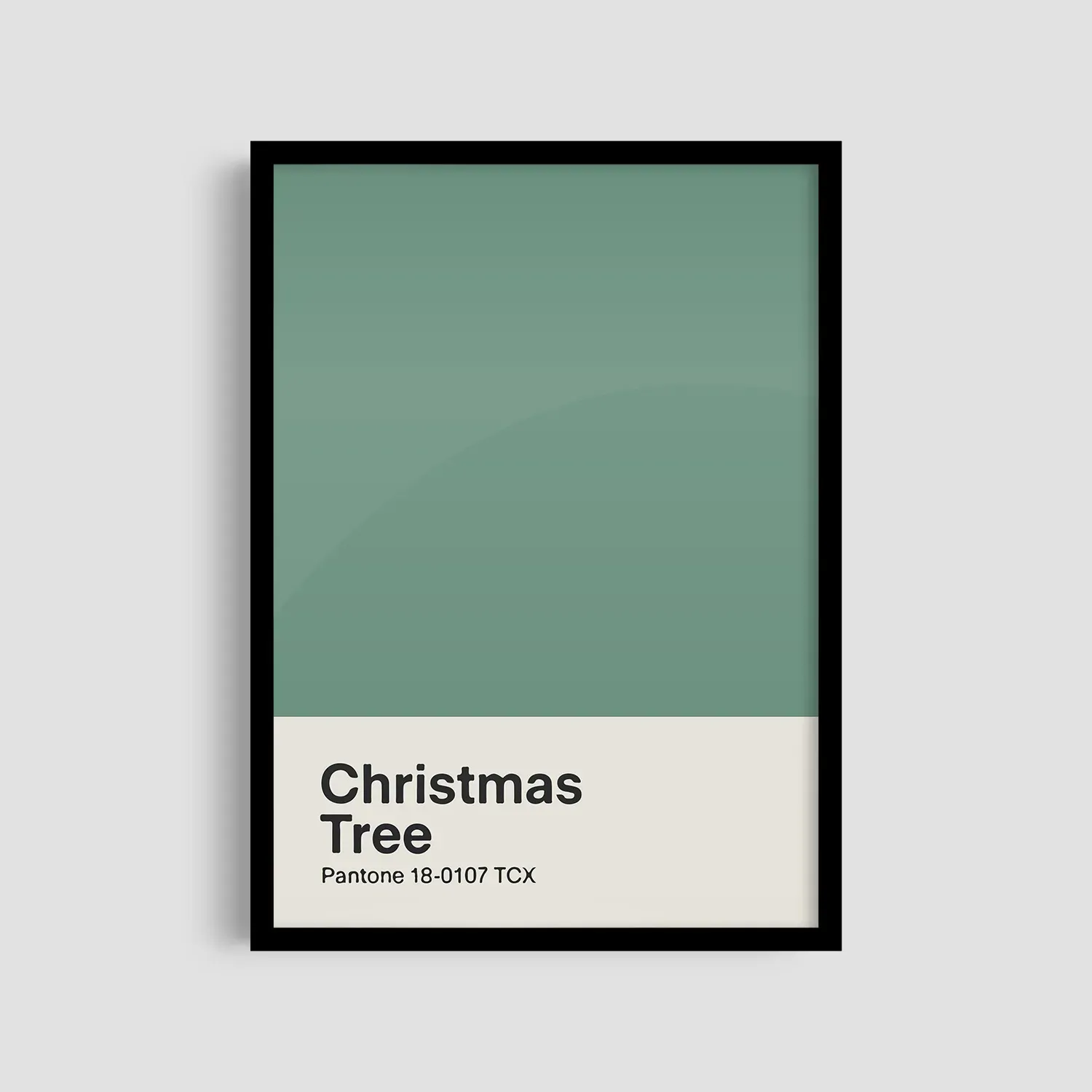 Постер Roomy у чорній рамі "Pantone Green"